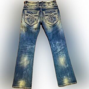 Mens Vintage Rock Revival Jeans Size 32